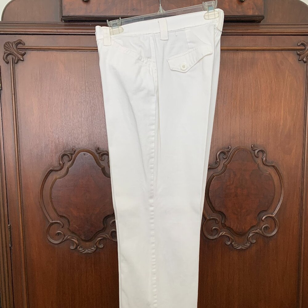 PETITE - White Straight Leg Denim Pants